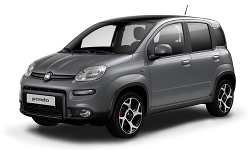 Spirou car rentals at Paros - Fiat panda hybric